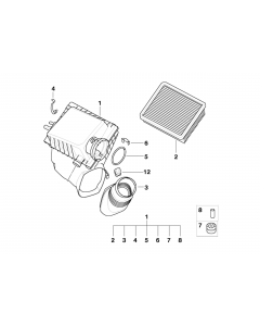 Genuine Air Intake Silencer Muffler 13 71 7 526 411 buy in USA