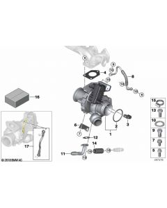 Genuine Exhaust Turbocharger Hose Pipe Line Replacement 11 42 7 807 796 buy in USA