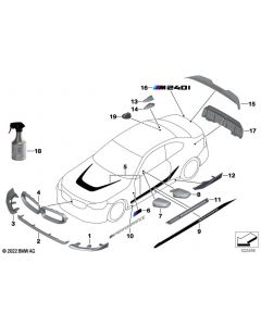 Genuine Side Sill Foil Application Frozen Black M Performance 51 14 5 A30 FD6 buy in USA