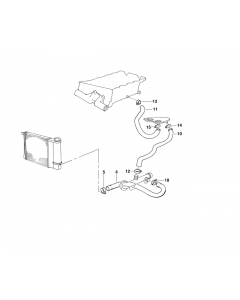 Genuine Cooling System Water Hose/Pipe 11 53 1 739 551 buy in USA