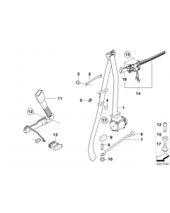 Genuine Seat Belt Extender Hand Arm Right O/S Driver Side 72 11 7 330 782 buy in USA