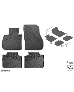 Genuine Front Floor Mats All Weather RHD PHEV Fits U06 U11 U10 51475A62B60 buy in USA