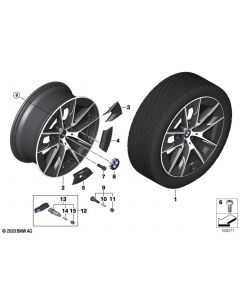 Genuine 20 Disc Wheel Light Alloy Jet Black Matt 9Jx20 ET:44 36 11 5 A06 C37 buy in USA