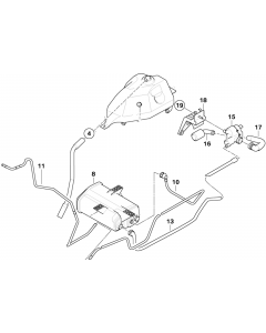 Genuine Fuel Tank Vent Hose/Pipe 16 13 1 184 863 buy in USA