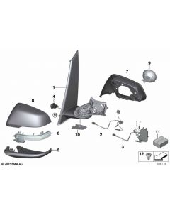 Genuine Shadow Line Right Driver Side OS Mirror Supporting Ring 51 16 7 391 898 buy in USA