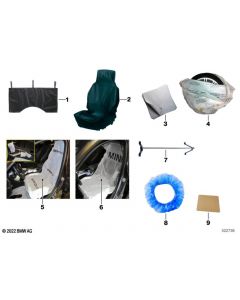 Genuine Protective Seat Cover 200 Pieces 4 In 1 83 19 5 A24 404 buy in USA