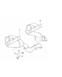 Genuine Exhaust Silencer/Muffler Bracket 18 20 7 507 584 buy in USA