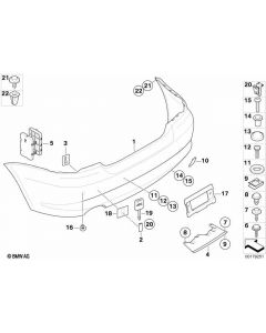 Genuine Rear Trim Panel Hex Head Screw Washer x2 4.8x25 ZNS3 07 11 9 905 241 buy in USA