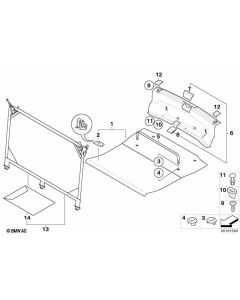 Genuine Expanding Rivet x3 Black Fits E81 E82 E87 E87 LCI E88 F45 51498166702 buy in USA