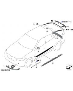 Genuine M Performance Right OS Brake Air Inlet Trim Carbon MSP 51115A56346 buy in USA