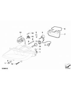 Genuine Left Passenger Side NS Nearside Headlamp Headlight Cover 63 12 6 928 413 buy in USA