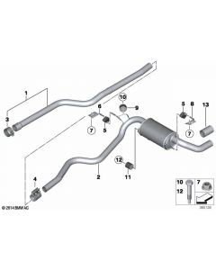 Genuine Exhaust Tailpipe Trim Alu Look 18 30 7 610 635 buy in USA