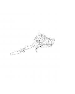 Genuine Exhaust Silencer Vibration Absorber Rear 18 10 7 789 042 buy in USA