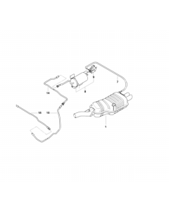 Genuine Rear Silencer/Muffler Vacuum Pipe/Hose 16 13 7 175 990 buy in USA