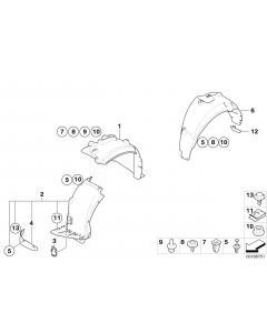 Genuine Extension For Rear Left Wheel Well 51 12 7 836 577 buy in USA