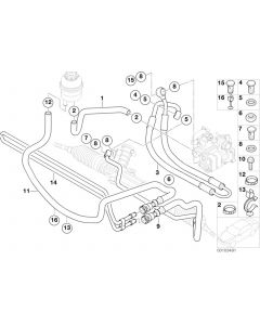 Genuine Hydro Steering Pressure Hose Oil Pipe 32 41 6 766 962 buy in USA