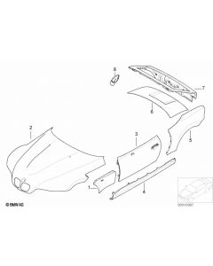 Genuine Rear Left Side Panel Wide Exterior Entrance 41 21 8 401 405 buy in USA