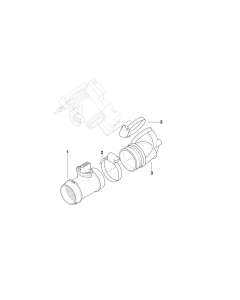 Genuine Air Flow Sensor Rubber Boot/Tube 13 71 1 439 338 buy in USA