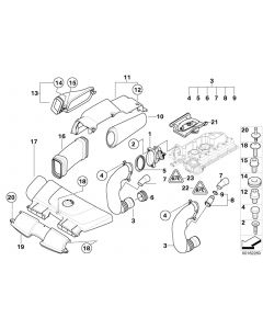 Genuine Mass Air Flow Sensor Intake Silencer Rubber Boot 13 71 7 795 284 buy in USA