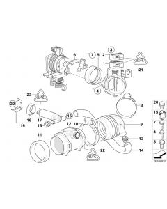 Genuine Secondary Throttle Housing Tube Spacer Ring 13 54 1 740 492 buy in USA