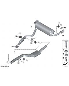 Genuine Exhaust Tail Pipe Trim Chrome 90mm Diameter Tailpipe 18 30 8 686 703 buy in USA