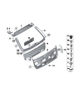 Genuine Trunk Lid Trim Panel Lock Black 51 47 8 120 281 buy in USA