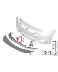 BMW Genuine Carbon GTS Front Adjustable Splitter - BMW M3/M4 2014-2017 (F80/F82/F83) buy in USA