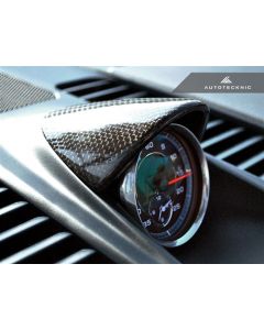 AutoTecknic Carbon Fiber Chrono Eye Lid Cover - Porsche Carrera 991 buy in USA