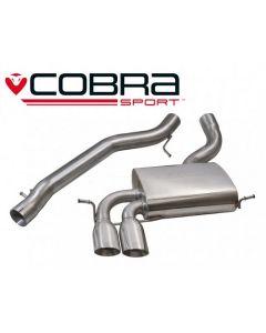 Cobra Sport Cat Back Exhaust for Audi A3 (8P) 2.0 TFSi Quattro 3-Doors Non Resonated (AU43) buy in USA