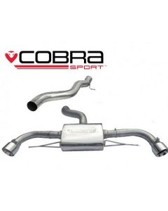 Cobra Sport Cat Back Exhaust for Audi TT MK2 2.0 TFSi Quattro 2012-2014 Non Resonated (AU24) buy in USA