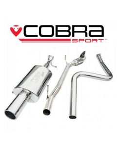 Cobra Sport Cat Back Exhaust for Ford Fiesta MK6 Zetec S 2002-2007 Non Resonated (FD39) buy in USA