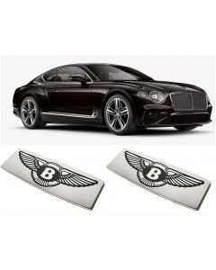 Bentley Bentayga Continental GT Flying Spur Mulsanne Any Model Metallic Chrome Glossy Floor Mats Emblem Badge Logo Decal Stickers buy in USA