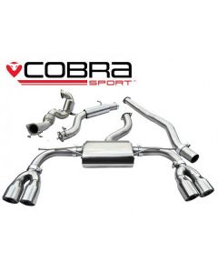 Cobra Sport Turbo Back Exhaust for Audi S3 (8V) 3-Doors with Sport Catalyst, Resonated (AU54A) buy in USA