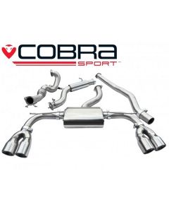 Cobra Sport Turbo Back Exhaust for Audi S3 (8V) Saloon De Cat Resonated (AU68C) buy in USA