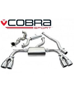 Cobra Sport Turbo Back Exhaust for Audi S3 (8V) Saloon with Sport Catalyst, Resonated (AU68A) buy in USA