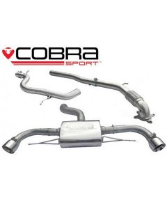 Cobra Sport Turbo Back Exhaust for Audi TT MK2 1.8 / 2.0 TFSi 2011-2014 2WD De Cat (AU37D) buy in USA