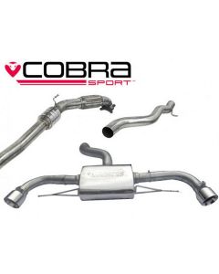 Cobra Sport Turbo Back Exhaust for Audi TT MK2 2.0 TFSi Quattro 2012-2014 with Sport Catalyst, Non Resonated (AU26B) buy in USA