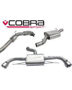 Cobra Sport Turbo Back Exhaust for Audi TT MK2 2.0 TFSi Quattro 2012-2014 with Sport Catalyst, Resonated (AU26A) buy in USA