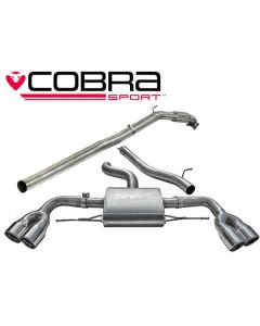 Cobra Sport Turbo Back Exhaust for Audi TTS MK2 Quattro 2008-2014 De Cat, Non Resonated (AU34D) buy in USA