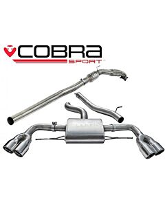 Cobra Sport Turbo Back Exhaust for Audi TTS MK2 Quattro 2008-2014 with Sport Catalyst, Non Resonated (AU34B) buy in USA