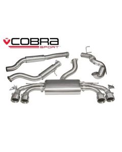 Cobra Sport Turbo Back Exhaust for Audi TTS MK3 2.0 TFSi Quattro 2015+ , Valve Control, with Sport Catalyst, Resonated (AU78A) buy in USA