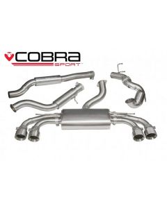 Cobra Sport Turbo Back Exhaust for Audi TTS MK3 2.0 TFSi Quattro 2015+ with Sport Catalyst, Resonated (AU75A) buy in USA