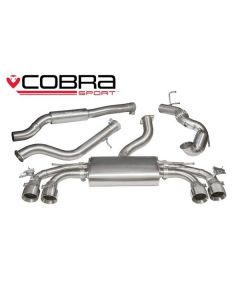 Cobra Sport Turbo Back Exhaust for Audi TTS MK3 2.0 TFSi Quattro 2015+, Valve Control with Sport Catalyst, Non Resonated (AU78B) buy in USA