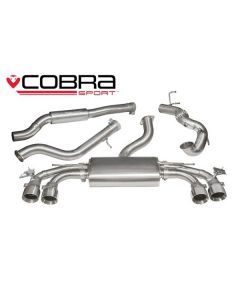 Cobra Sport Turbo Back Exhaust for Audi TTS MK3 2.0 TFSi Quattro 2015+, Valve Control, De Cat, Non Resonated (AU78D) buy in USA