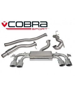 Cobra Sport Turbo Back Exhaust for VW Golf R MK7, Sports Cat, Resonated, with Valves (VW70A) buy in USA