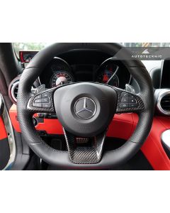 AutoTecknic Carbon Fiber Steering Wheel Trim - Mercedes-Benz Various AMG Vehicles buy in USA