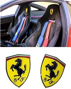 Ferrari Style Seat Badges Interior Emblem Kit Seats Logo Badge for Ferrari F430 Spider 430 Scuderia 488 GTB California 599 GTB Fiorano 458 Italia 599 GTO Ferrari FF and Other Cars Set 2 pc buy in USA