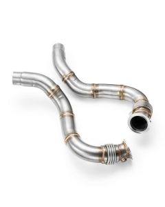 RM Motors Downpipe for BMW F15,F85 x5 50ix, x5 M/F85 X5 M/F86 X6 M/F15,F16 X5,X6 50ix/F07 550i,550ix GT/F10,F11 LCI 550i,550ix/F01,F02 LCI 750i,750ix,750Li,750Lix/G11,G12 750i,750ix,750Li,750Lix/F06,F12,F13 LCI 650i,650ix N63B (PROM.112124) buy in USA