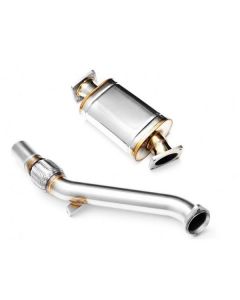 RM Motors Downpipe with silencer for BMW E60, E61 525d, 530d M57N (PROM.112103+112106) buy in USA