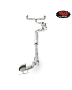 RM Motors Turbo Back Exhaust 76mm with exhaust throttle for VW Golf VII GTi / Seat Leon Cupra 3 (PROM.GOLF7GTIC) buy in USA